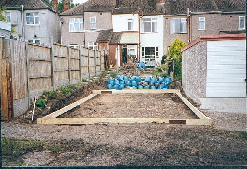 The finished shuttering.
